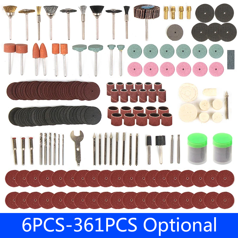 Cordless Rotary Tool Kit Accessories - 6PCS-361PCS Accessori per incisione Utensili per