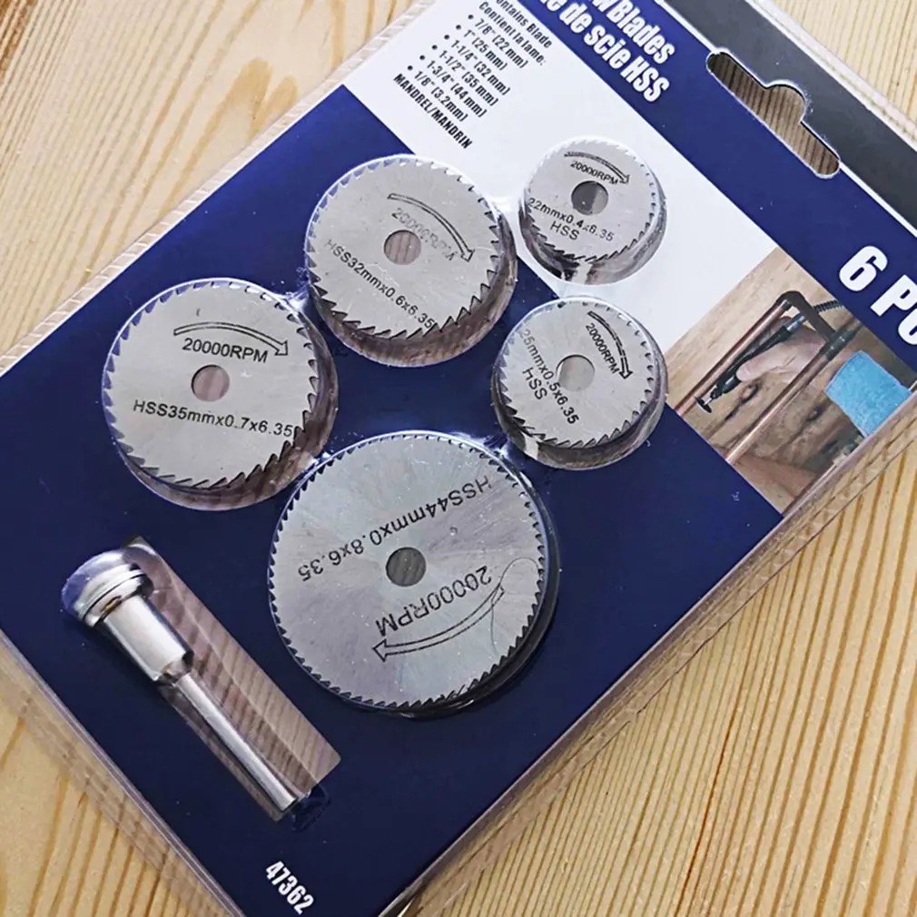 Cordless Rotary Tool Kit Accessories - 6 pezzi HSS lama per sega