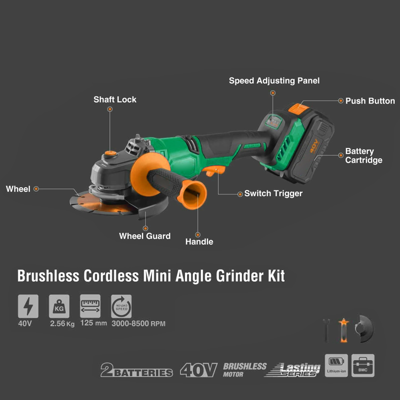 Smerigliatrice Angolare a Batt - Brushless Angle Grinder Battery Powered recensione e prezzo