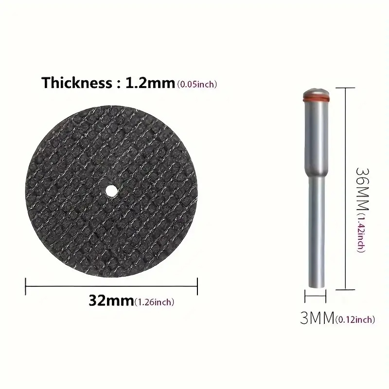 Disco da taglio abrasivo 32mm  - Cordless Rotary Tool Kit Accessories recensione e prezzo