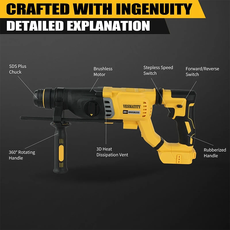Trapano a percussione senza fi - Brushless Cordless Electric Drill 18V recensione e prezzo