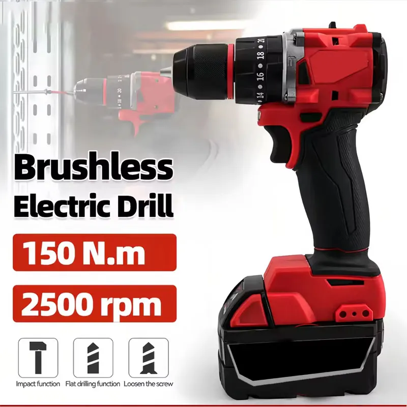 Piccolo trapano a percussione  - Brushless Cordless Electric Drill 18V recensione e prezzo
