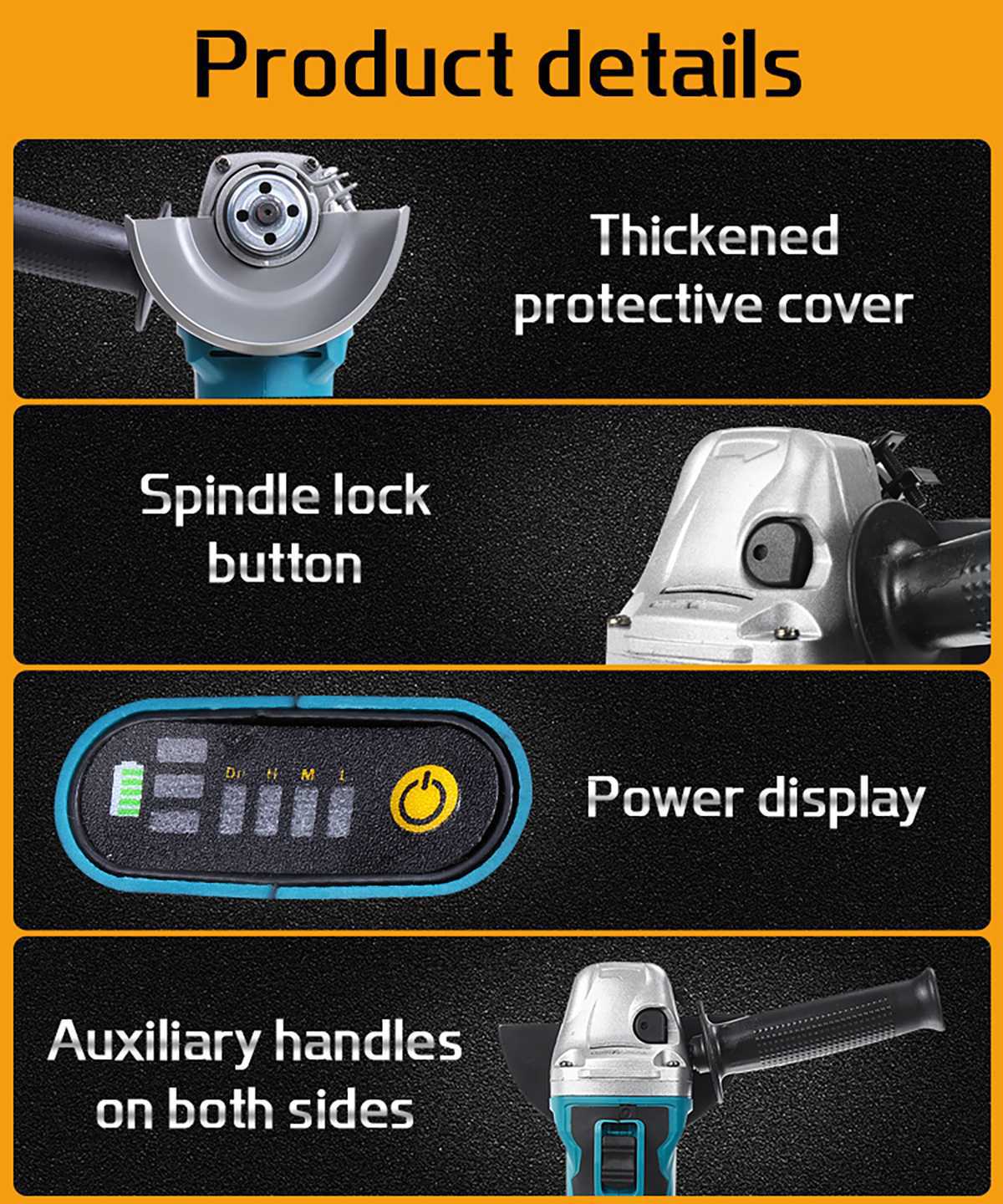 Lucidatrice senza spazzole per - Brushless Angle Grinder Battery Powered recensione e prezzo